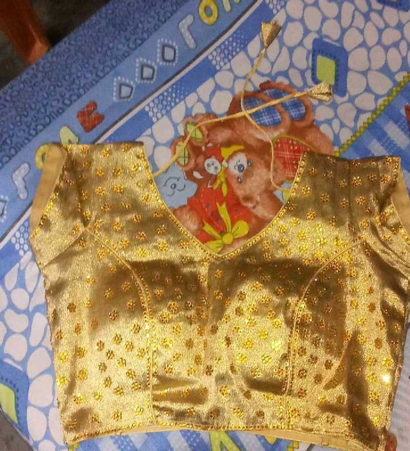 Stunning Gold Embellished Blouse