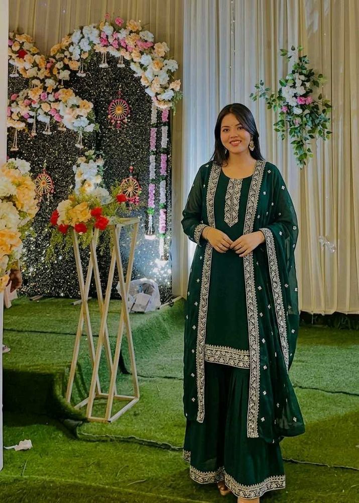elegant green suit