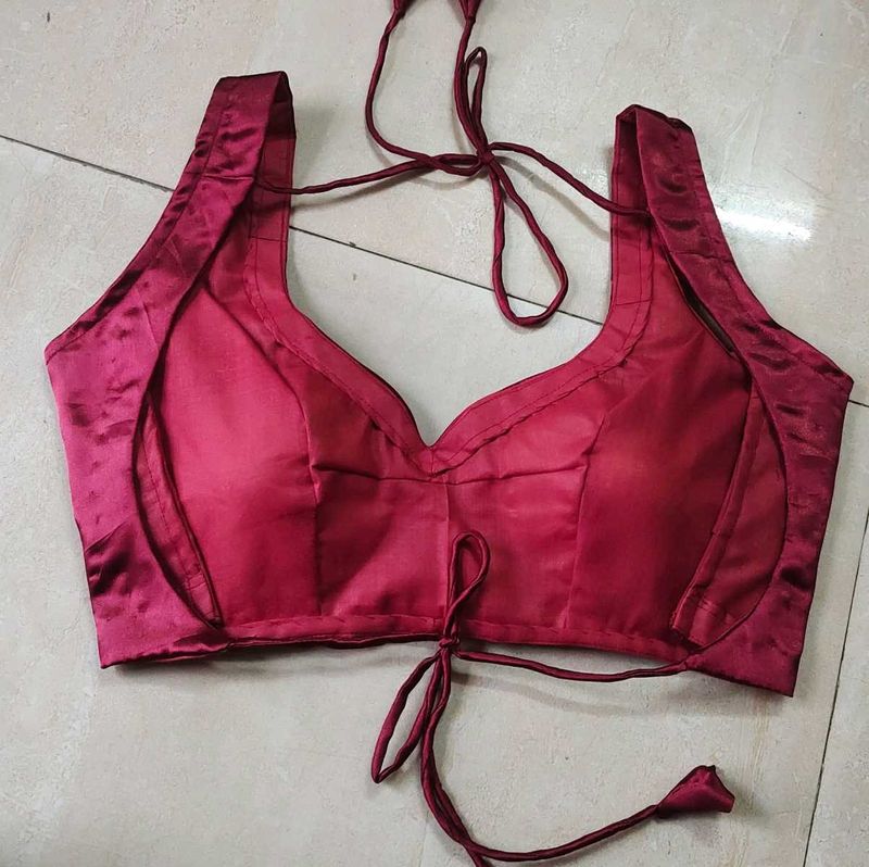 Full Backless Blouse Padded