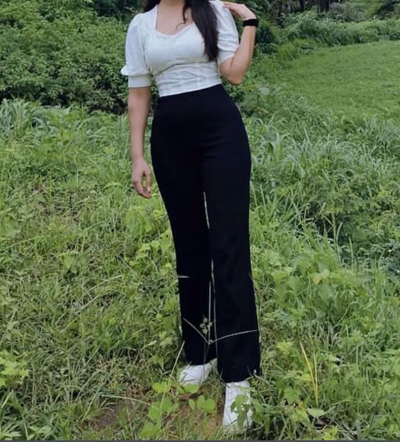White corset top