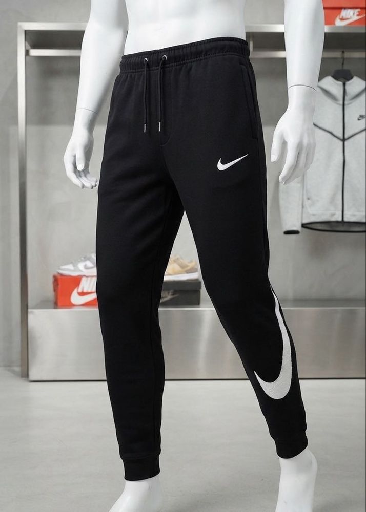 Nike Black Swoosh Joggers