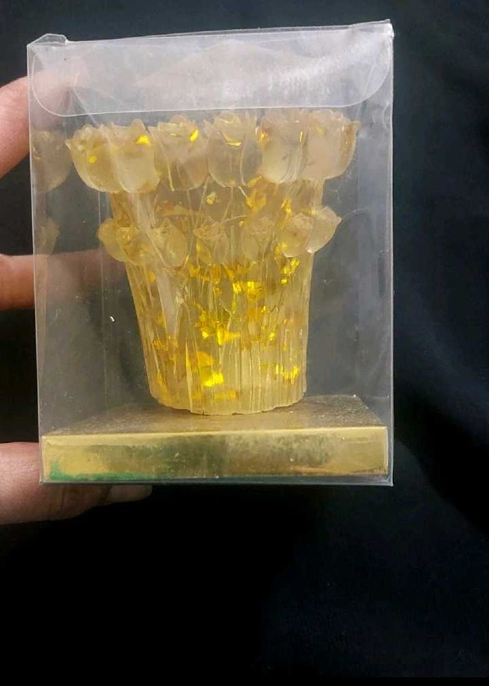 Golden Rose comphor holder/incense burner