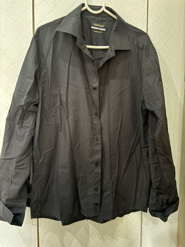 Classic Oversized Black Unisex Shirt