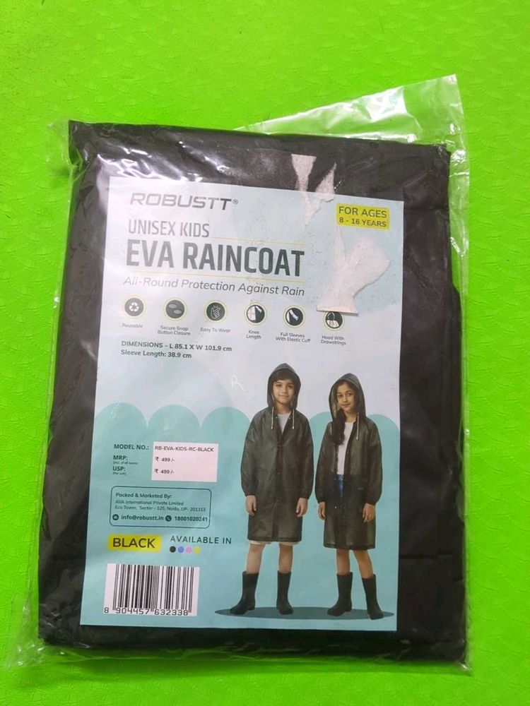 Robustt Unisex Kids EVA Raincoat