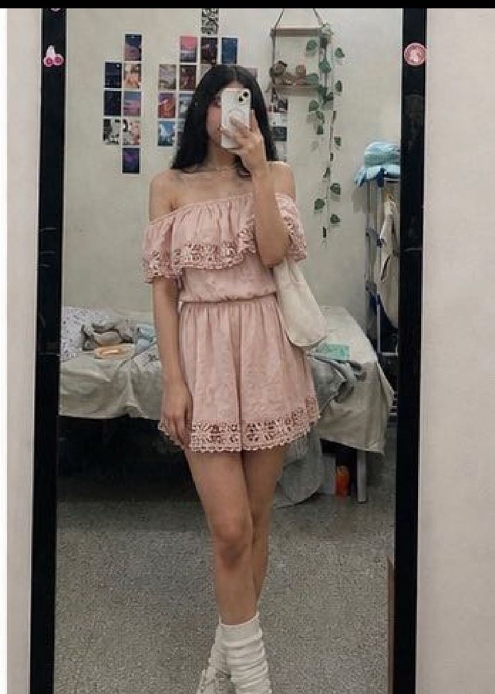off shoulder cute dress