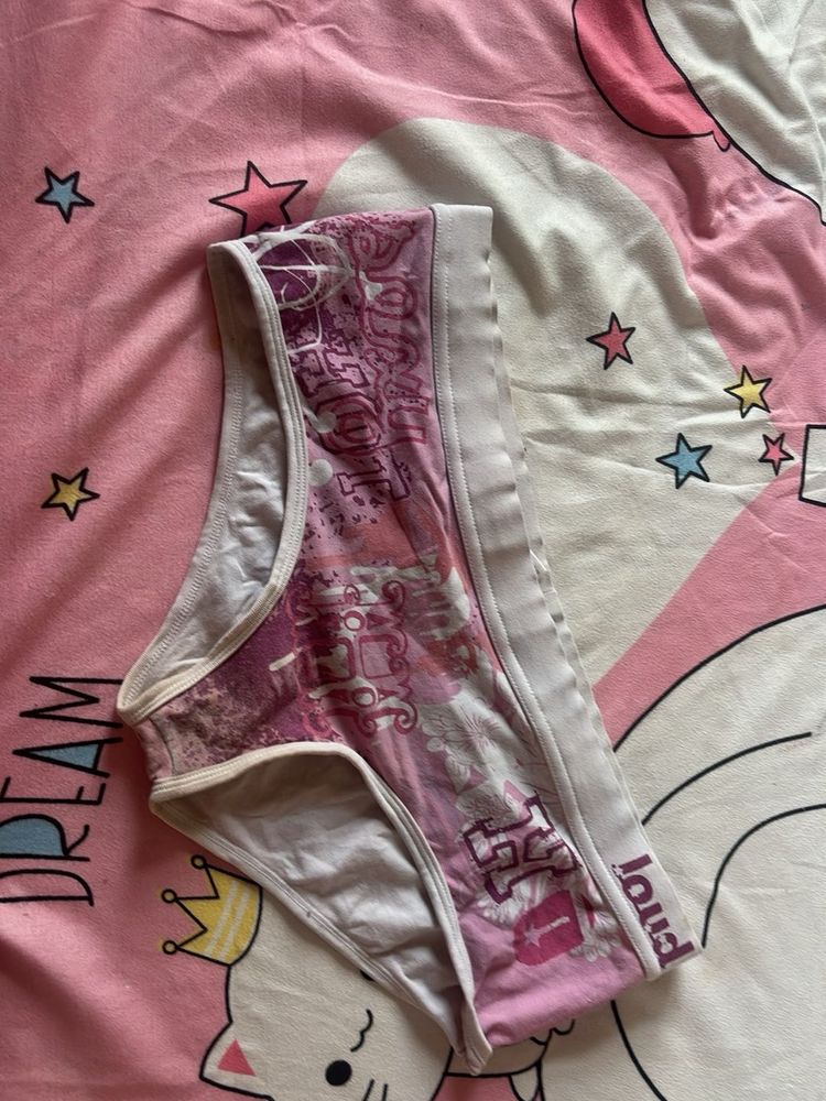 Women's Pink Graphic Panty