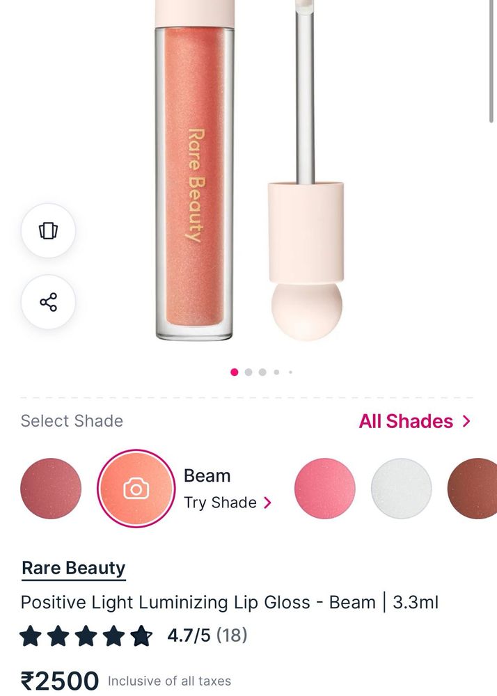 Rare Beauty Lip Gloss - Beam