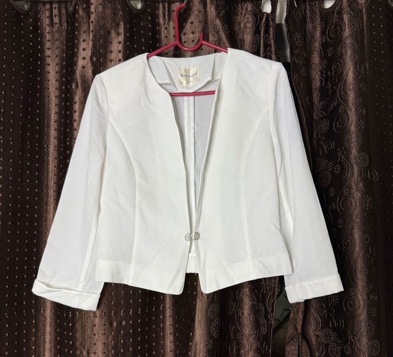 White Light Blazer Coat 🤍