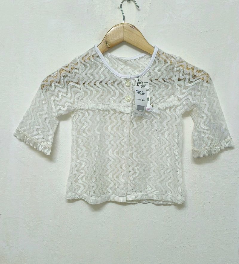 Trendy New Off White Crop Top For Women