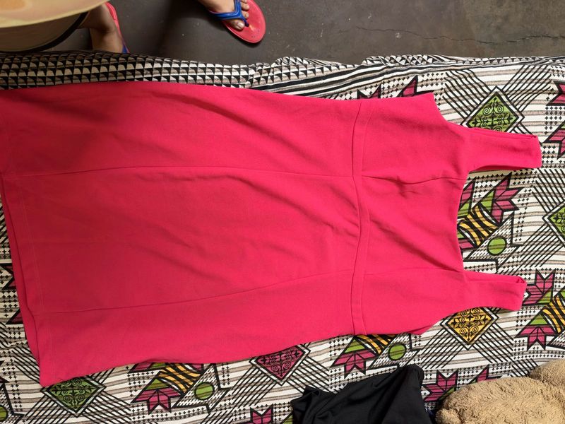 Bright Pink Sleeveless Dress