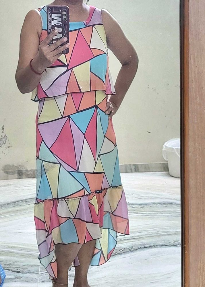 Colorful Geometric Dress