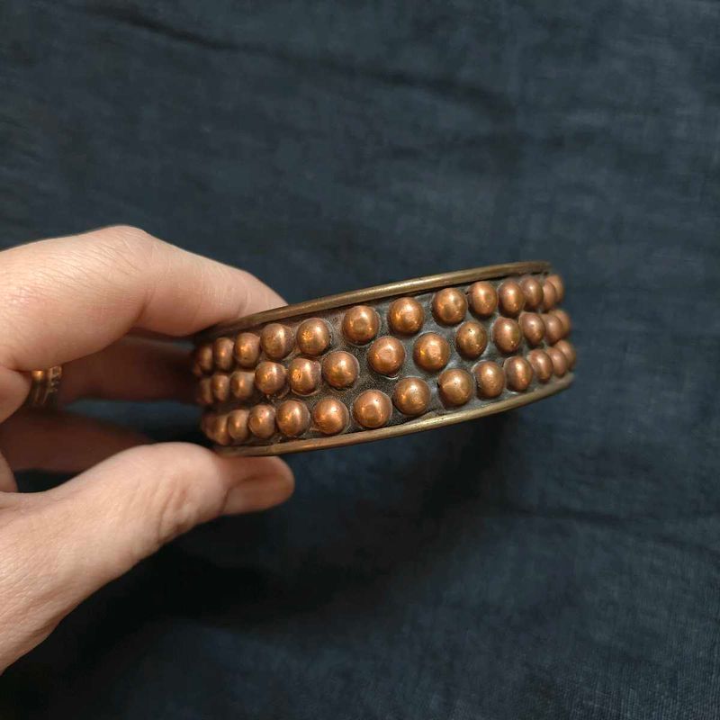 Unique Copper Studded Cuff Bracelet