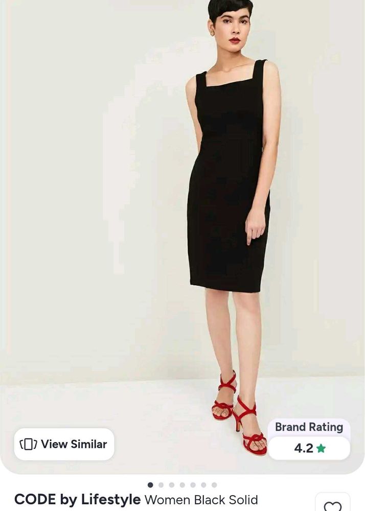 CODE by Lifestyle Black Sheath Dress