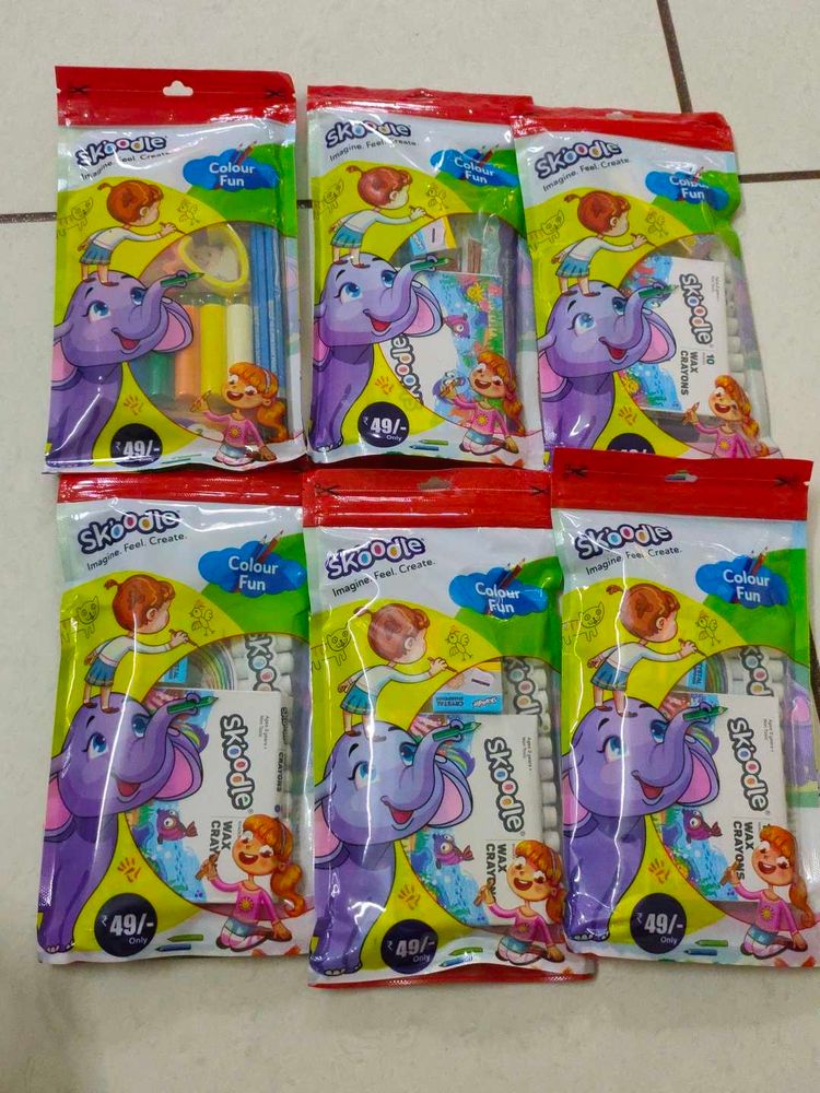 Skoodle Wax Crayons - Colour Fun