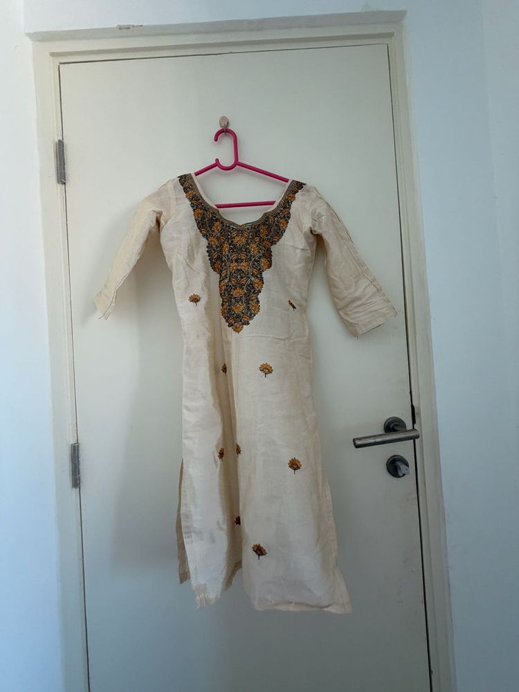patiyala with kurta hand stitch dress no dupatta