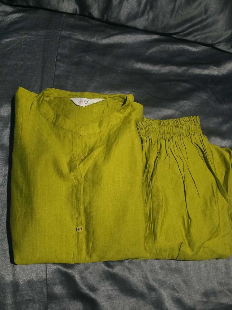 Chic Lime Green Kurta Set