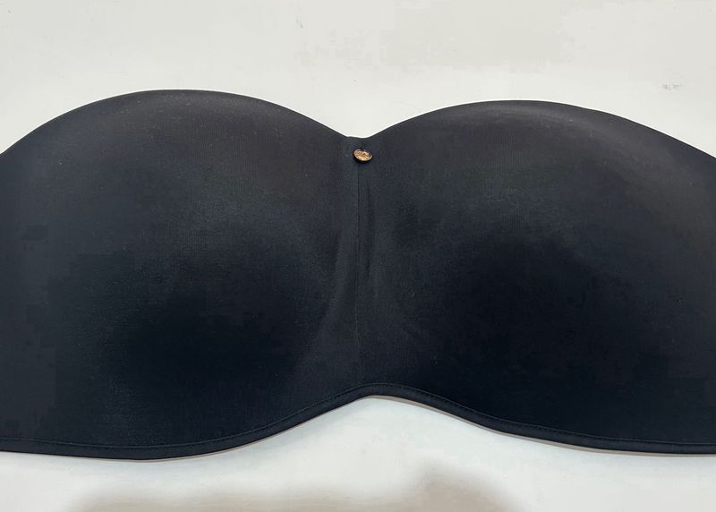 Strapless Black Bra- 38D (best condition)