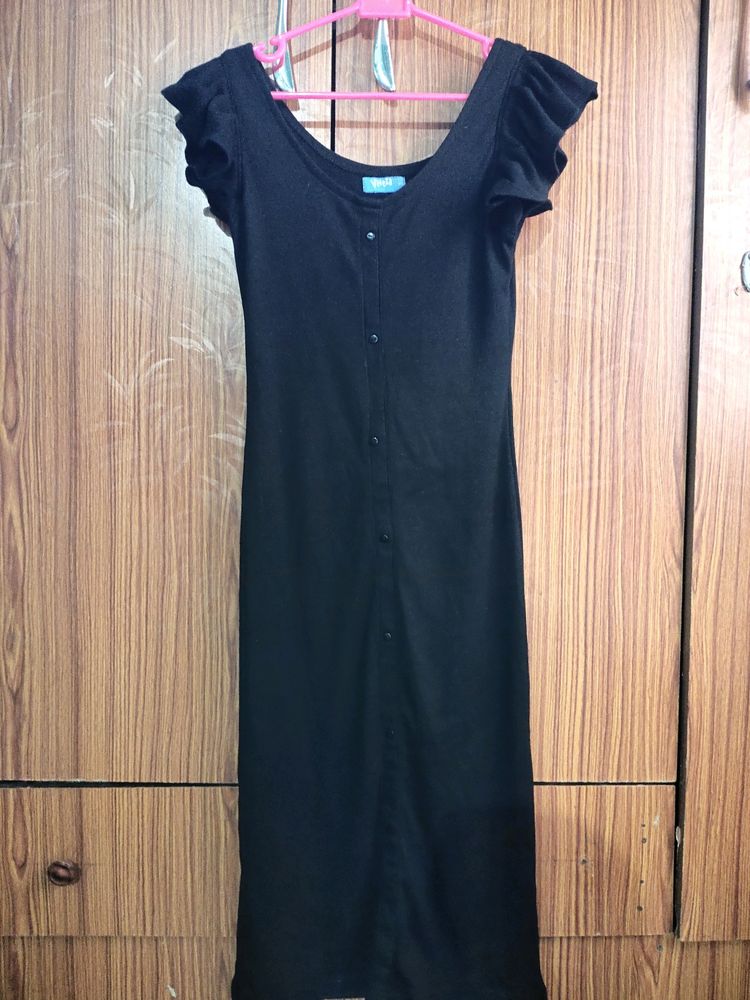 Midi Black bodycon Dress