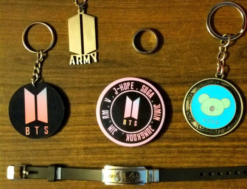 BTS Merch(Keychains, Bracelet,Ring,Pin,Necklace)