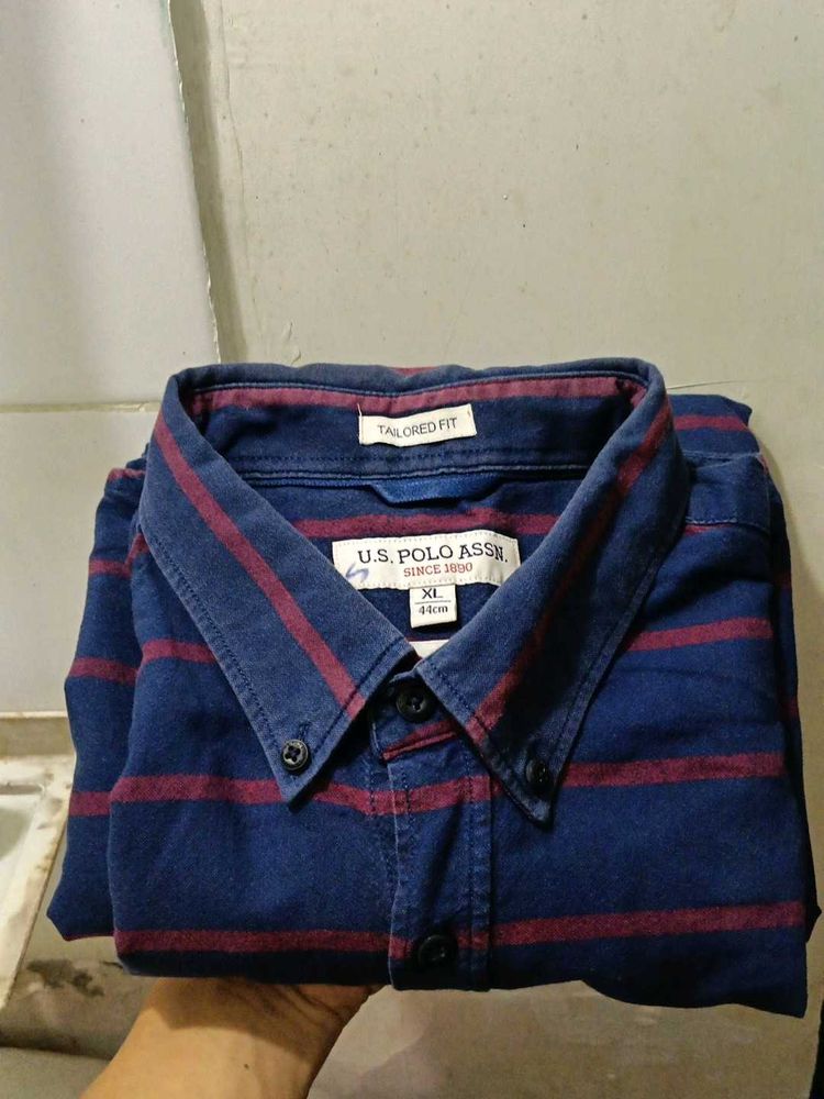 U.S. Polo Assn. Men's Striped Button-Down Shirt