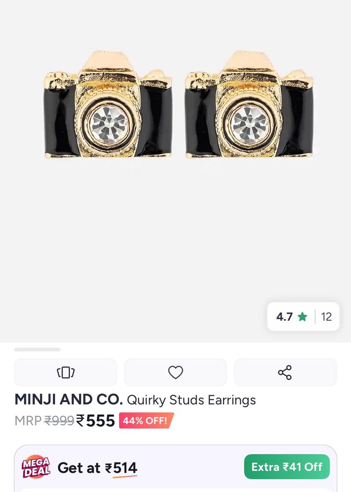 Cute Camera Stud Earrings