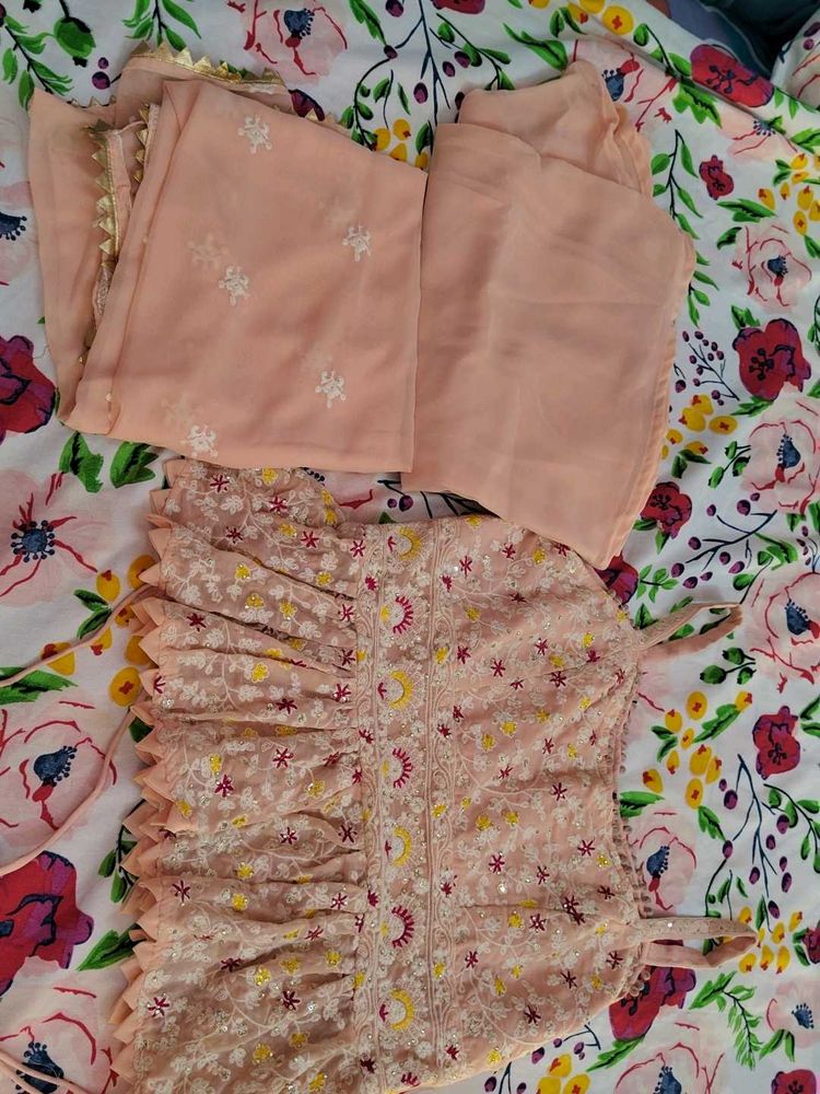 My all time favorites peach 3 pieces suit