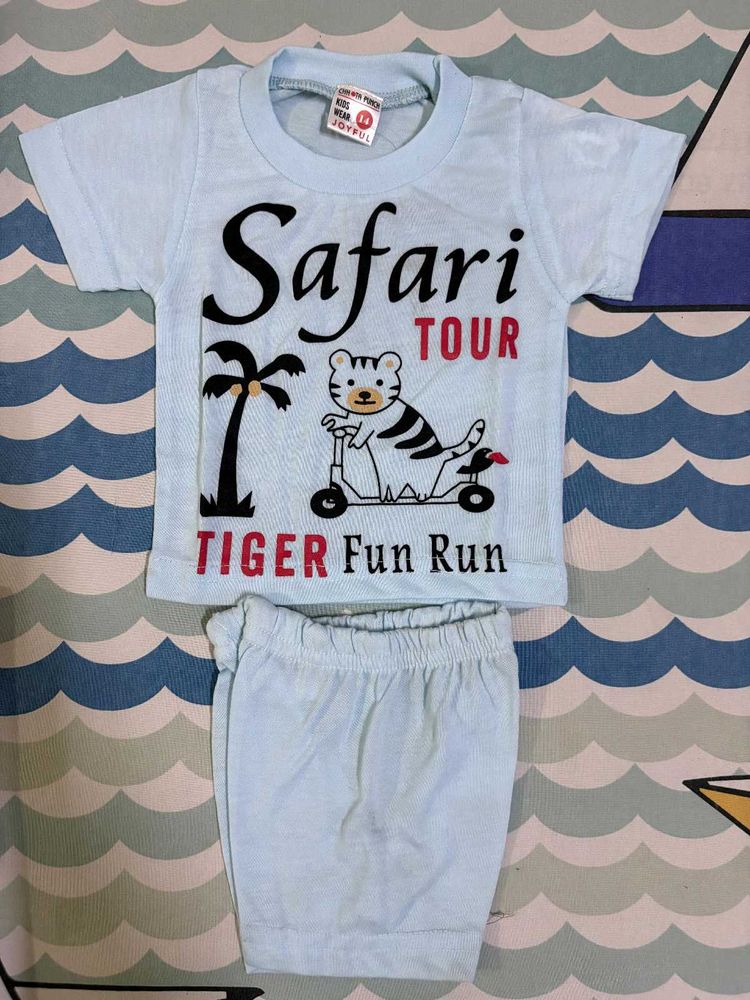 Baby Boys Safari Tour T-Shirt &amp; Shorts Set
