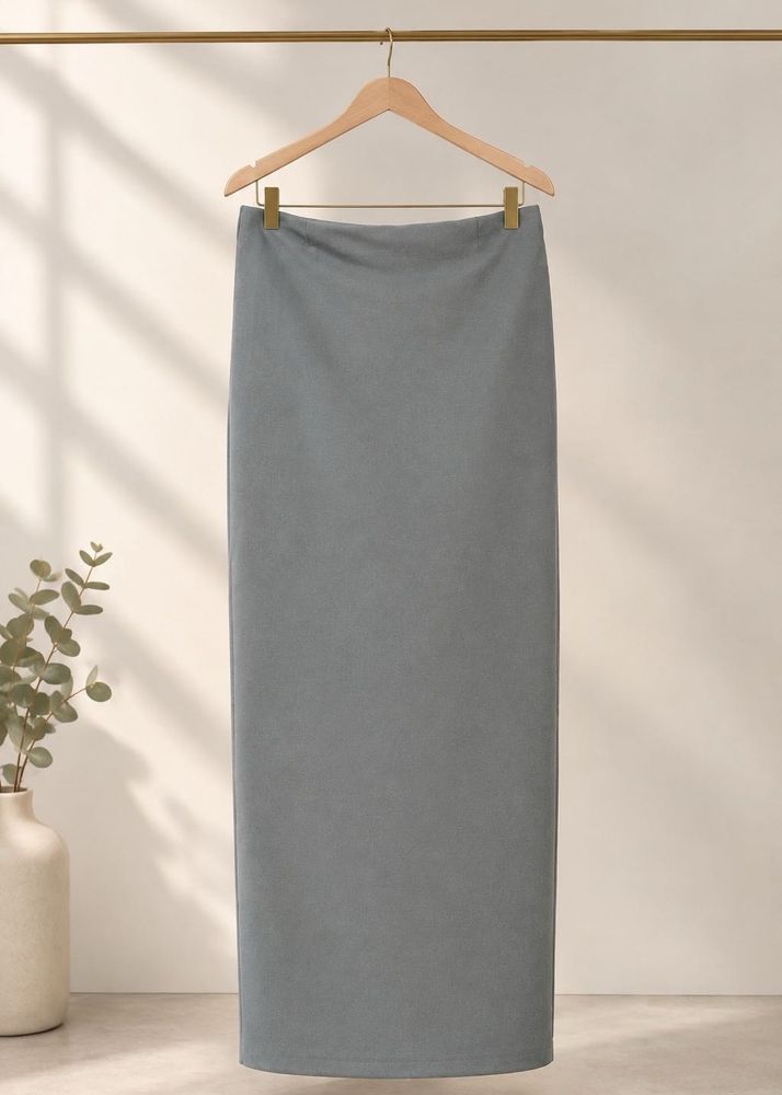 Gray Maxi Skirt