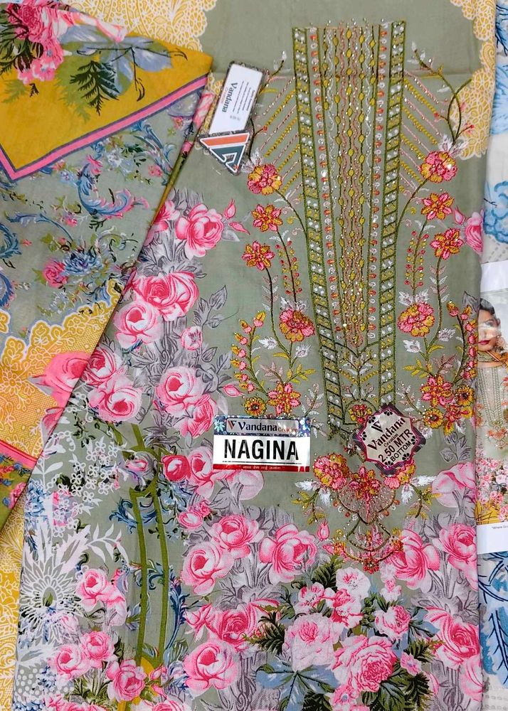 Floral Print Dress Material