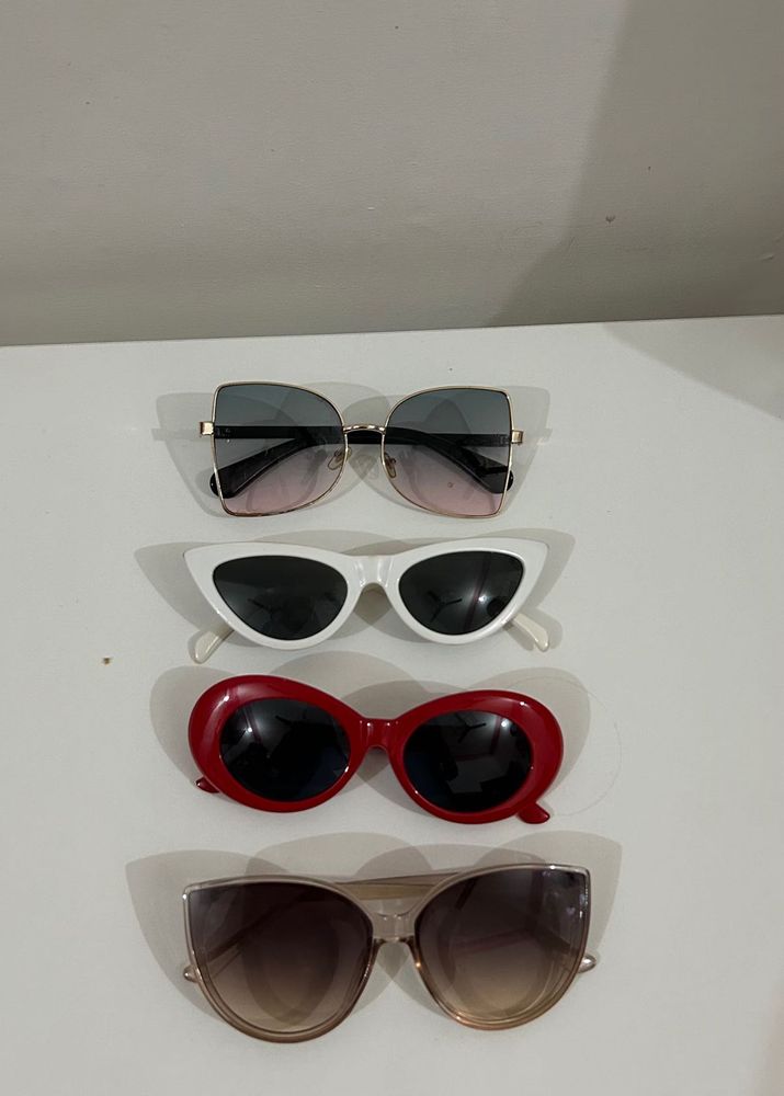 4 Stylish Sunglasses Combo Pack