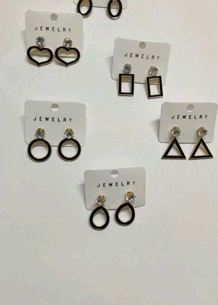 Stylish Geometric Earrings Set of 6