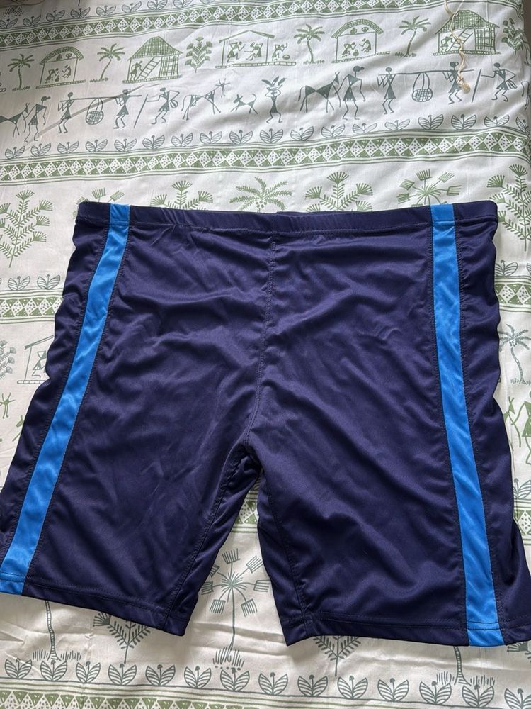 Men's Navy Blue Athletic Shorts