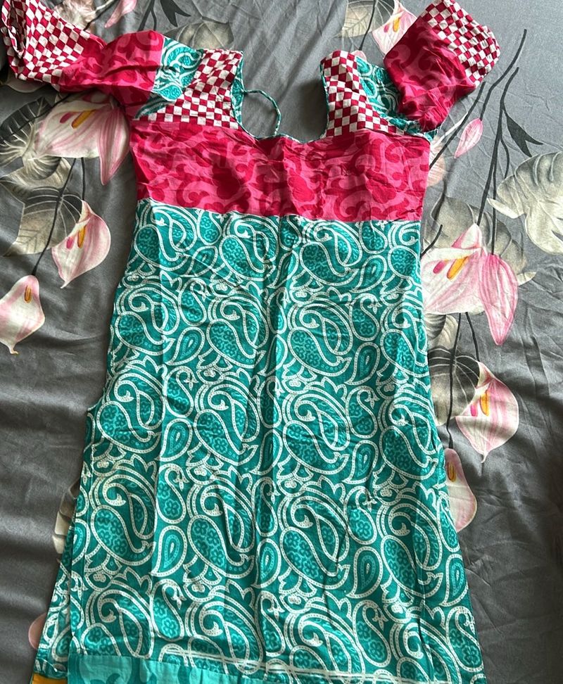 Colorful Ethnic Kurta needs a bit fitting