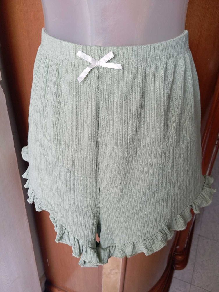 Cute Ruffled Sleep Shorts