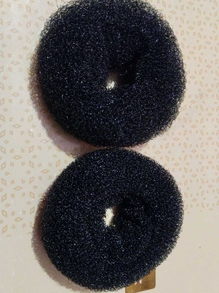 Black Hair Donut Bun Maker Set