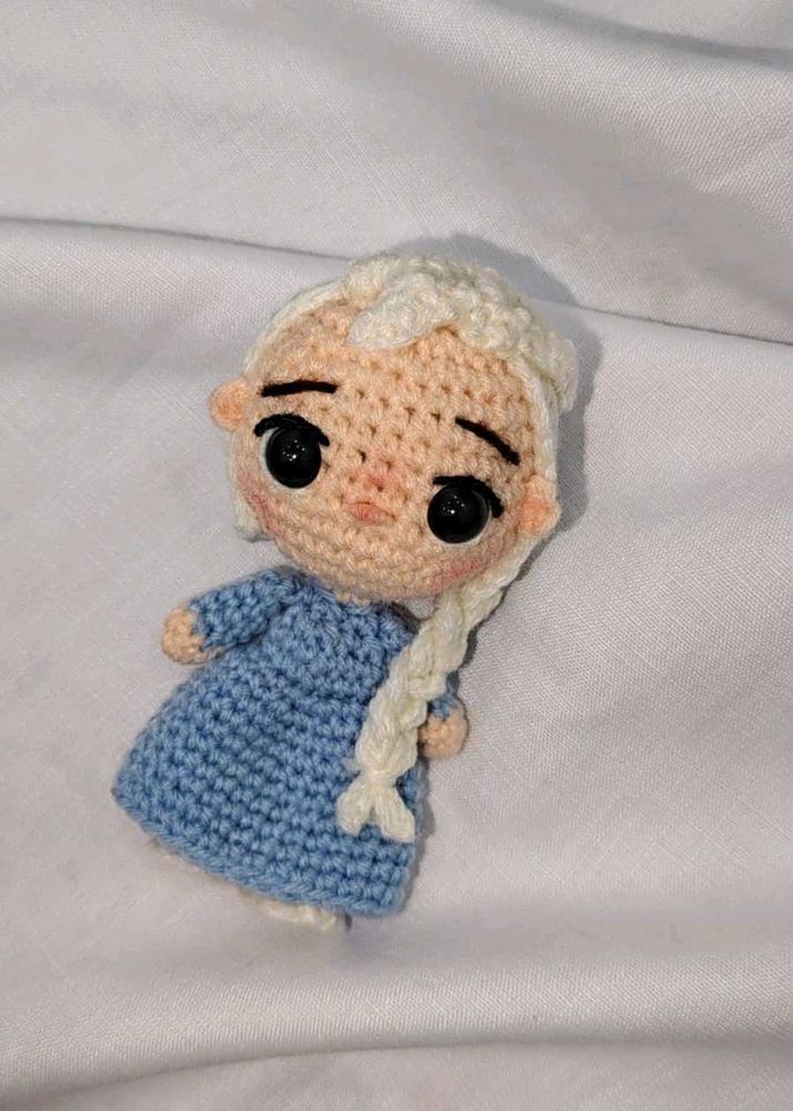 Handmade Crochet Elsa Doll