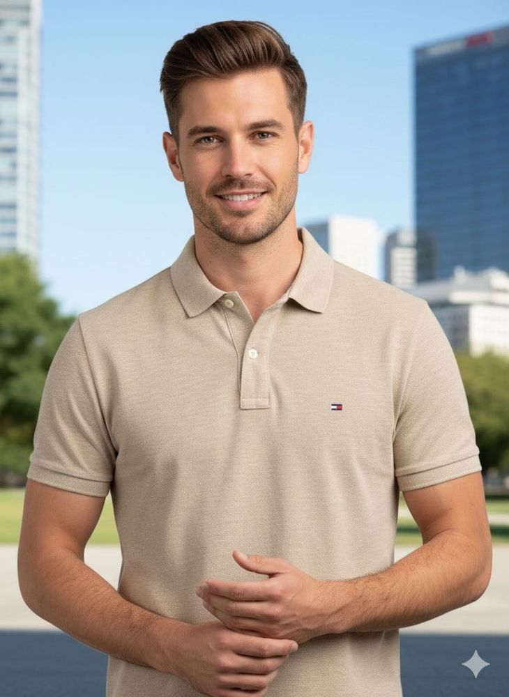 Tommy Hilfiger Beige Polo Shirt
