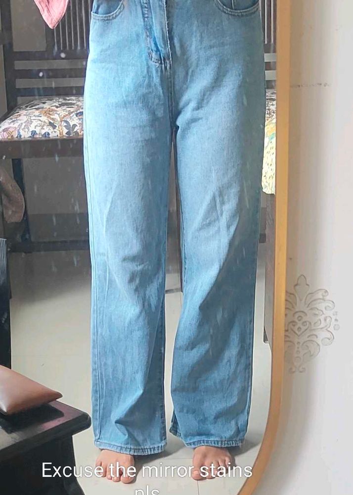 High Waist Light Blue Jeans 25-26