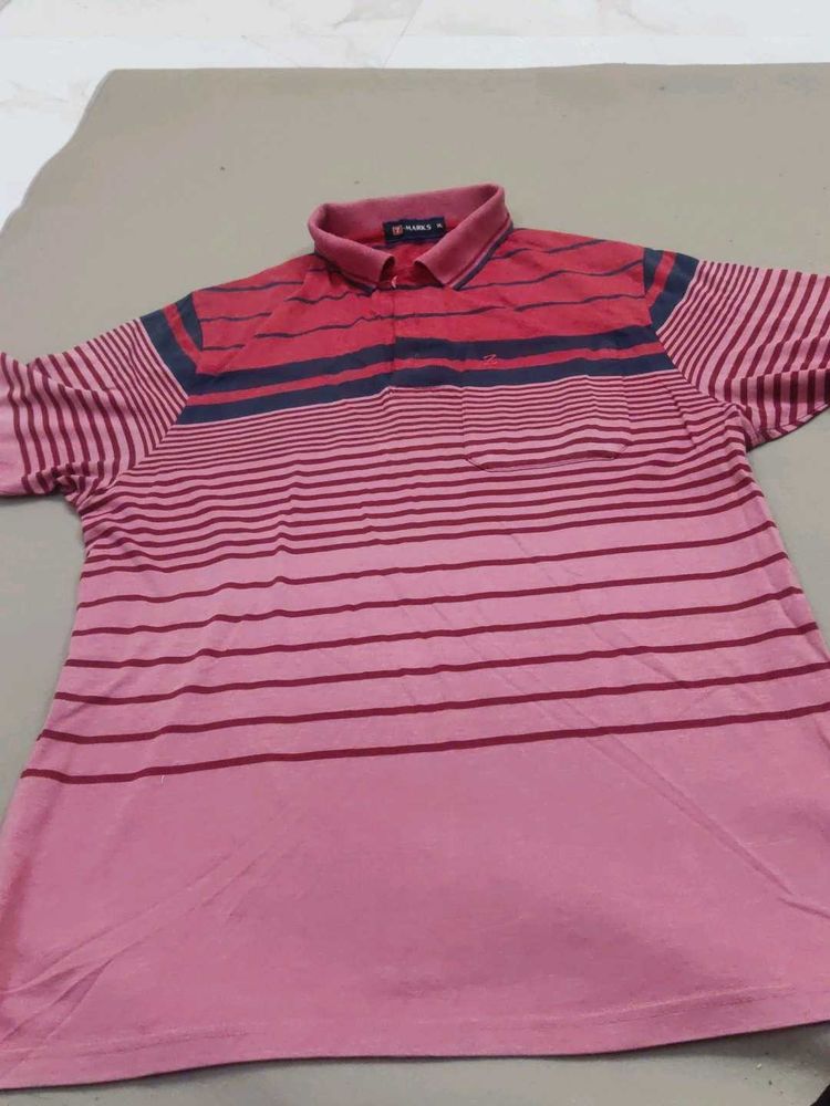 Men's Striped Polo T-Shirt