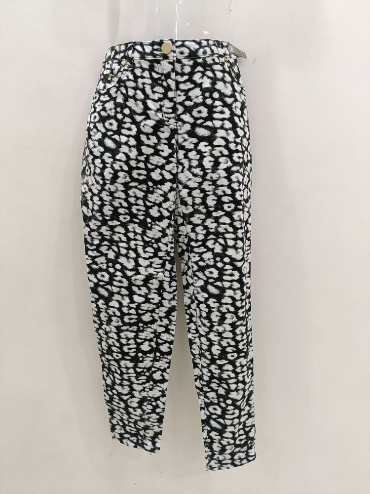Leopard Print Straight Leg Pants