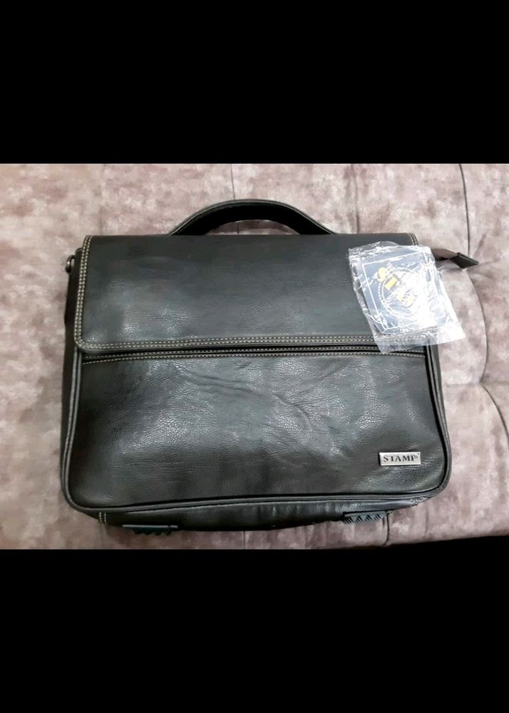 Stamp Leather Messenger
