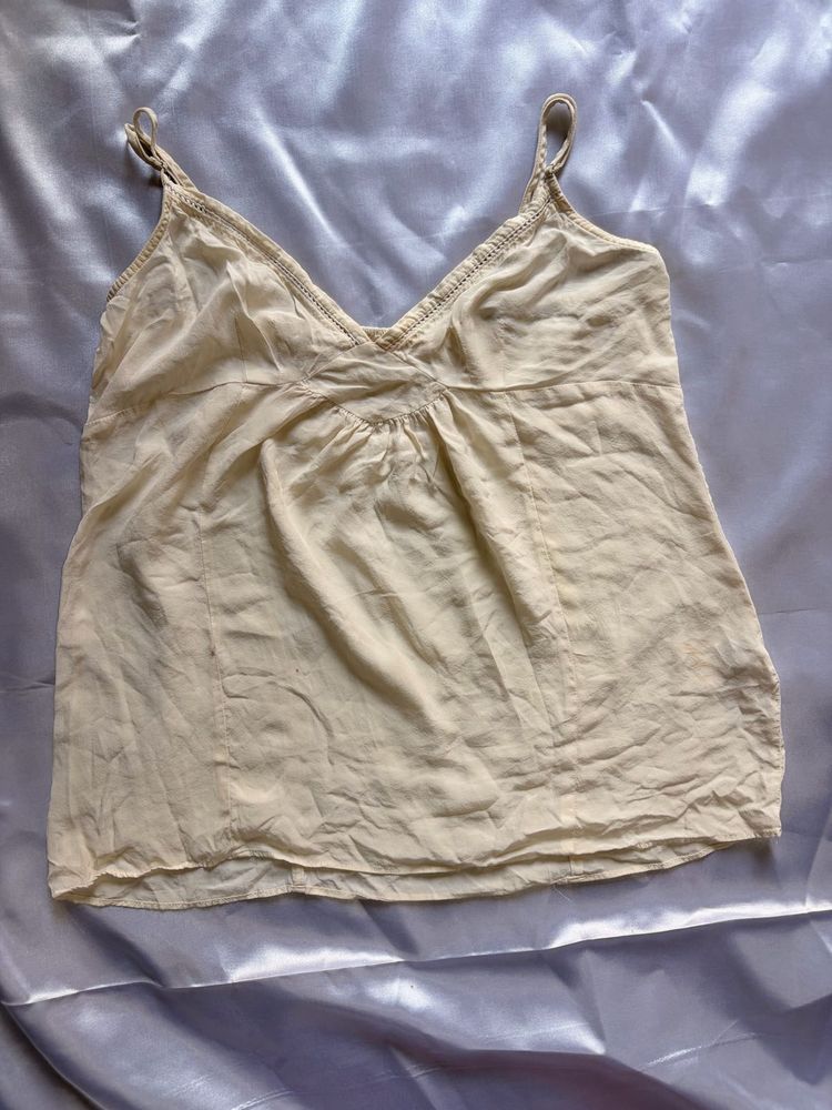 Lightweight Cream Camisole Top