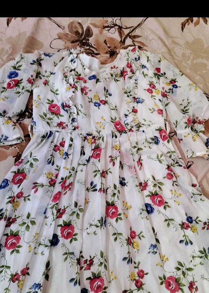 Floral Print Dress 56length