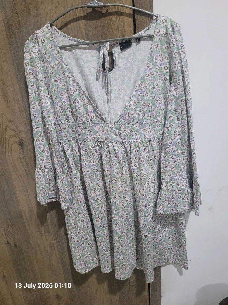 Floral Print Mini Dress