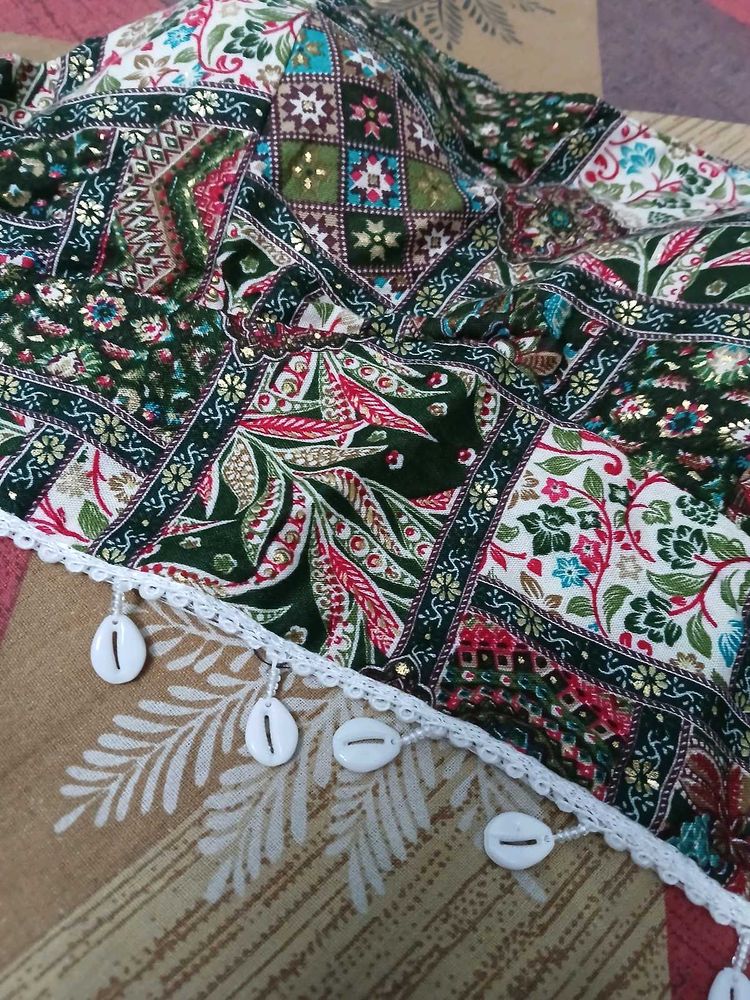 Boho Print Crop Top