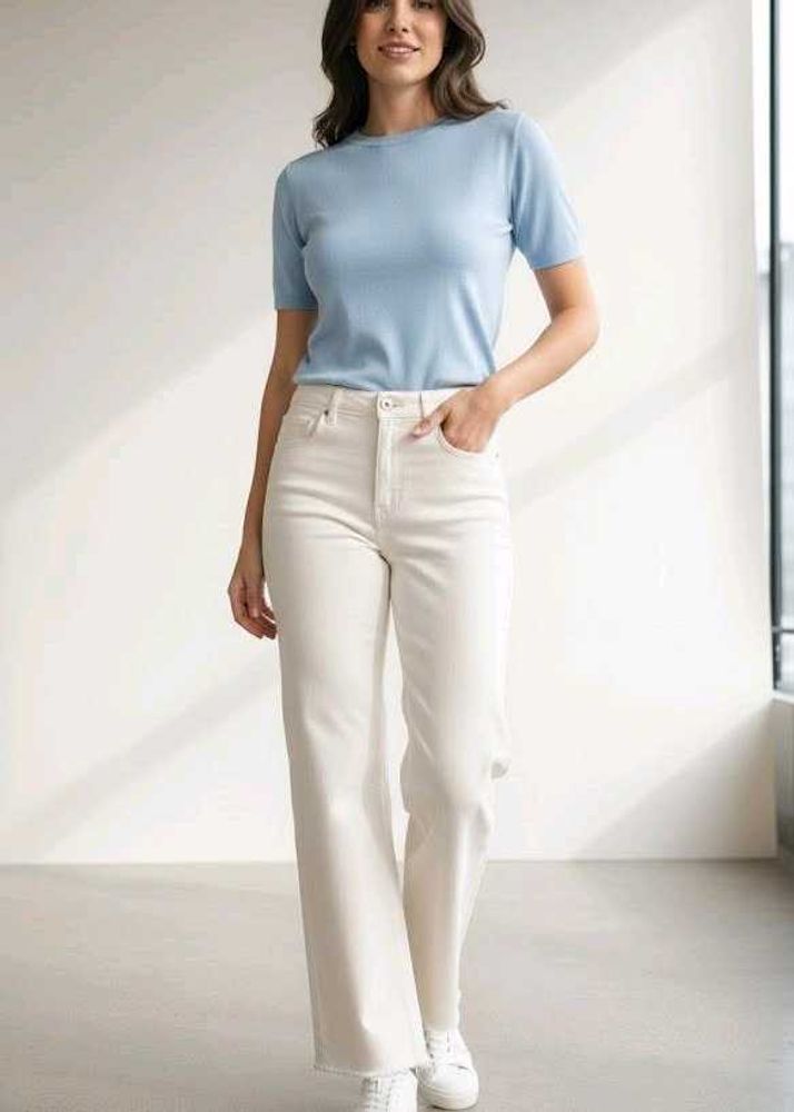🫶🏻Off-White Straight Leg Jeans