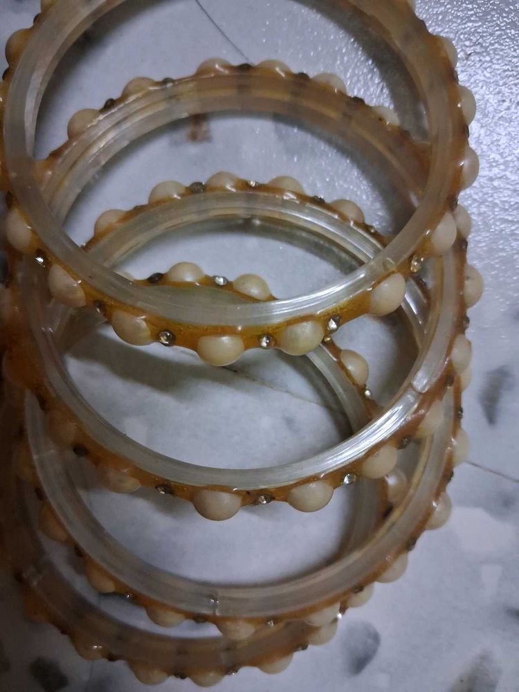 Set of 4 Beaded Bangles