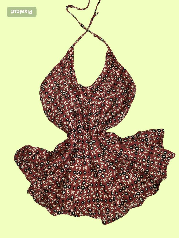 Backless Short Kurti