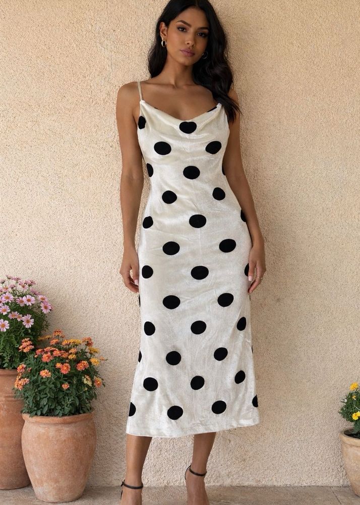 Polka Dot Slip Dress