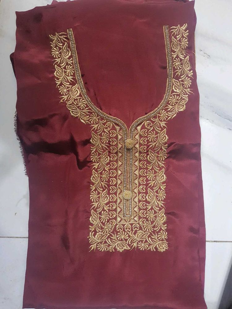 Coffee Silk Suit – Same Design, New Color